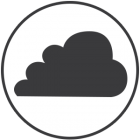 Cloud accounting icon